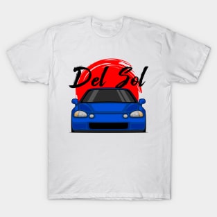 Front Blue Del Sol JDM Legend T-Shirt